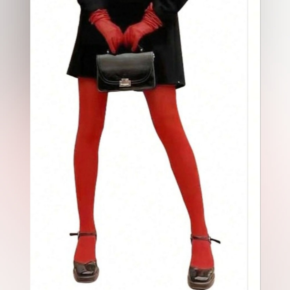 Red Stockings, Tights, Pantyhose (One size - fits Small, Medium, & La…ki